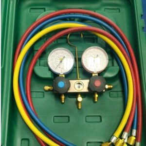 4663506BM2-3-DS CLIM REFCO MANIFOLD R22,R410A,R407C WITH HOSE  SWISS MADE
