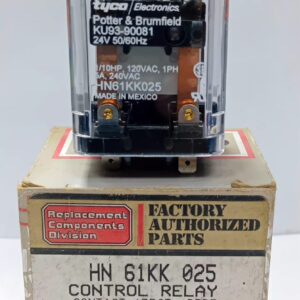 HN 61KK 025 CONTROL RELAY CONTACT RATING:150VA 250V         COIL VOLTS:24V CARRIER
