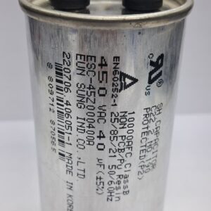 ROUND 40UF Capacitor 450 VAC KOREA