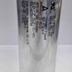ROUND 50+7.5UF Capacitor 450 VAC KOREA