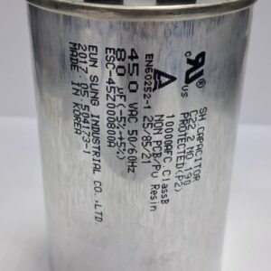 ROUND 80UF Capacitor 450 VAC KOREA
